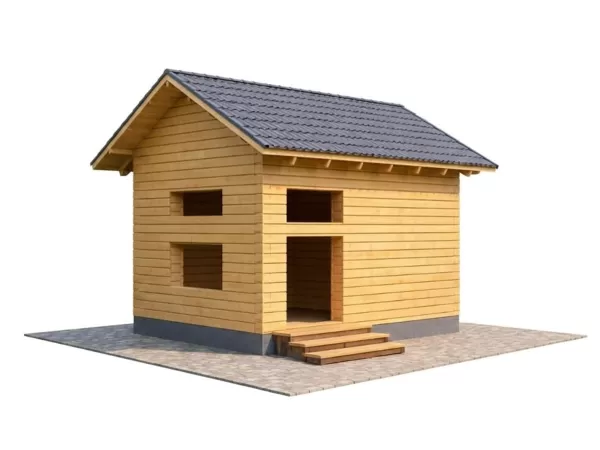 Баня из профилированного бруса 3х4 под усадку