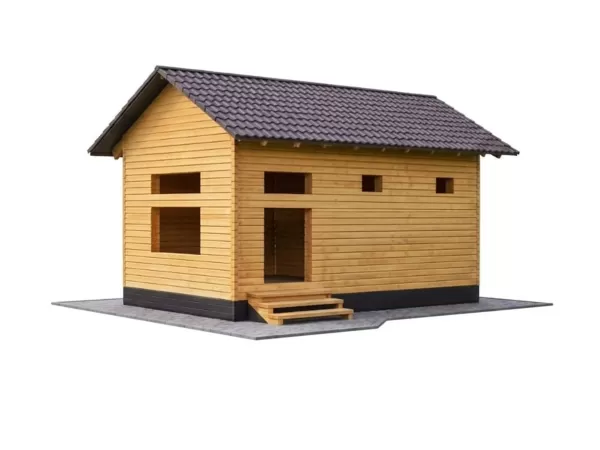 Баня из профилированного бруса 6х3 м под усадку