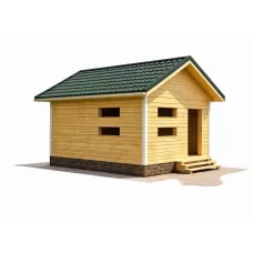 Баня из бруса 6х4 под усадку