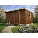 Каркасная баня 2,3х5 м. с двумя отделениями