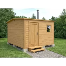 Каркасная баня 4х4 м.