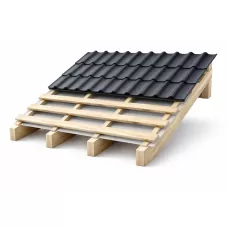 Двухскатная кровля (холодная), металлочерепица